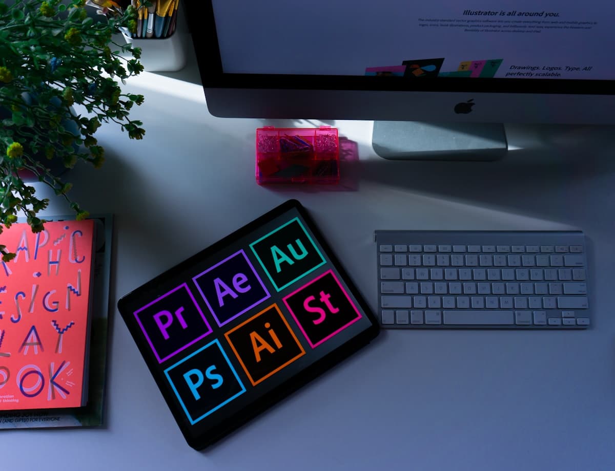 Brand identity work laid out across collateral