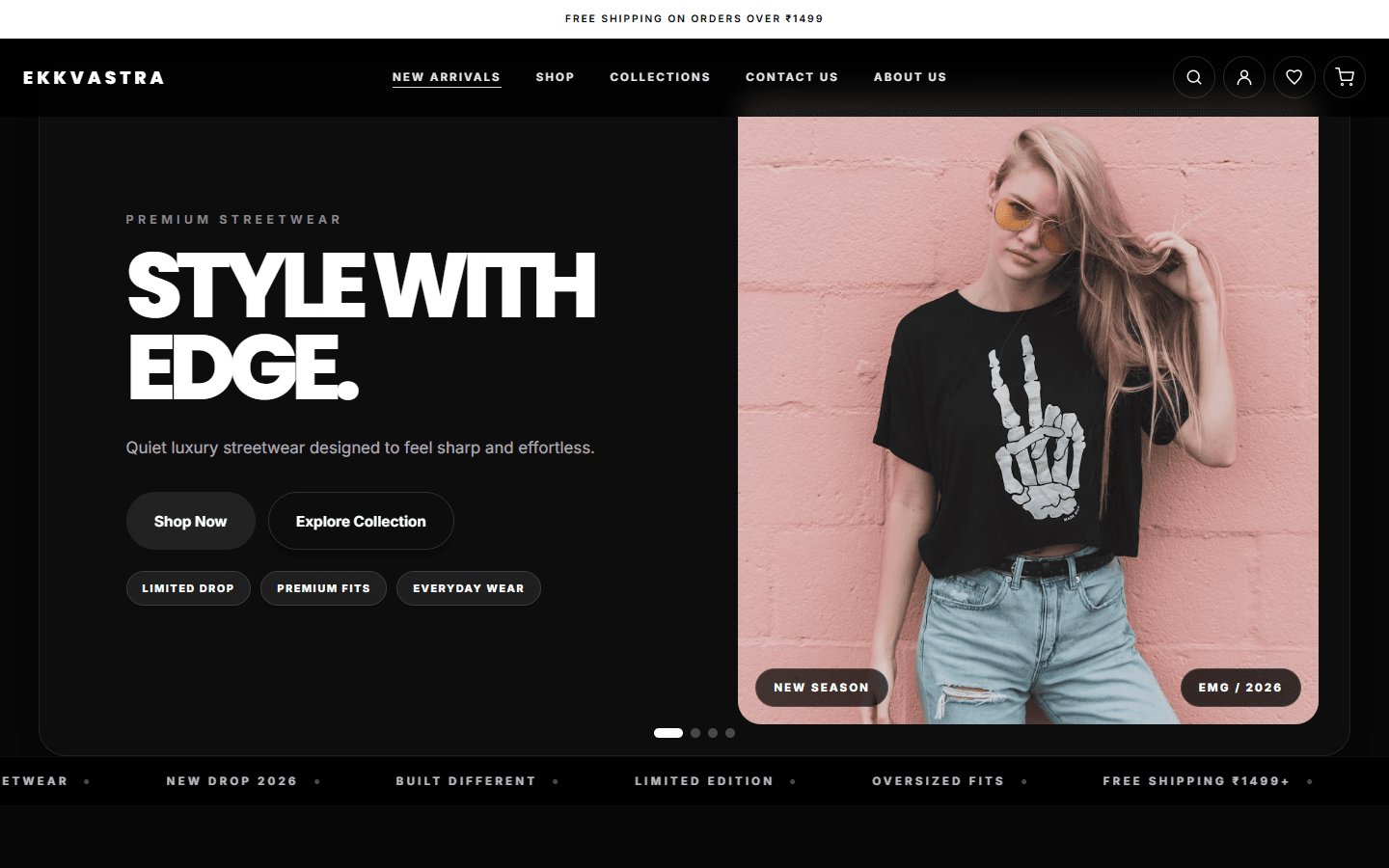Ekkvastra — Streetwear E-commerce Store